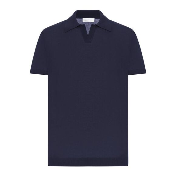 Roberto Collina Men Cotton Polo Shirt Without Buttons
